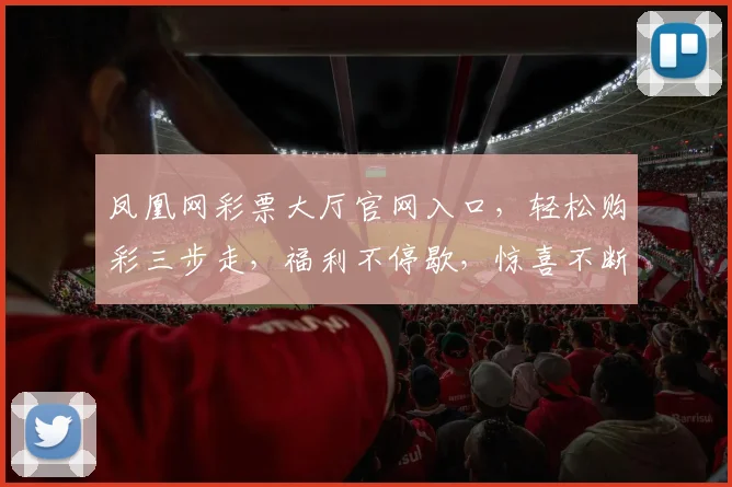 凤凰网彩票大厅官网入口，轻松购彩三步走，福利不停歇，惊喜不断，快来体验